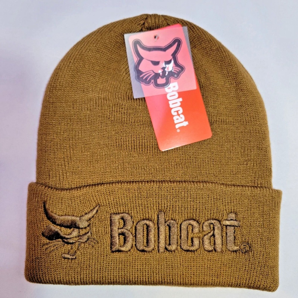 Bobcat‎ Beanie Hat Embroidered Logo Unisex Knit Cap Men Women One Size NWT New